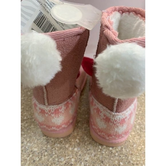 NWT MUKS LUKS Pink Bonnie Bunny Boot - Girls SIZE 9 - Picture 5 of 11